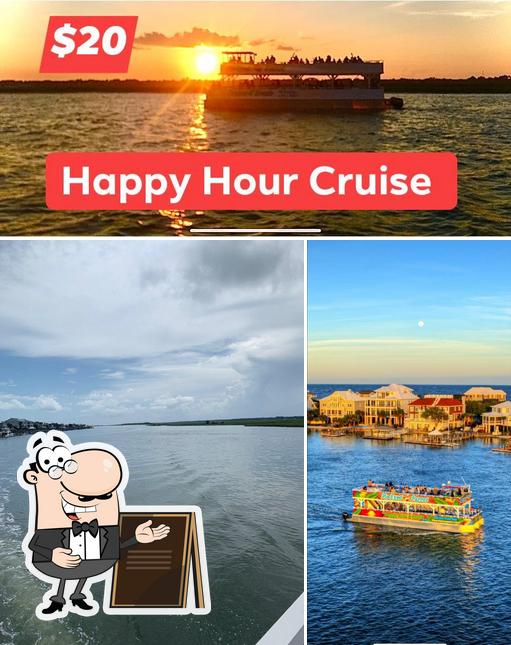 Pie Eyed Parrot Happy Hour Cruise in Murrells Inlet Restaurant menu
