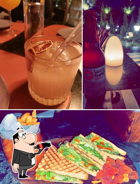 Check out the photo depicting drink and food at Elgin Cafe