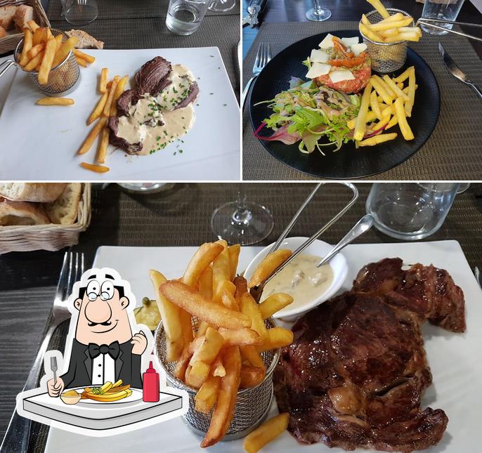 A Le Boeuf Canard vous pouvez essayer des frites, des pommes frites