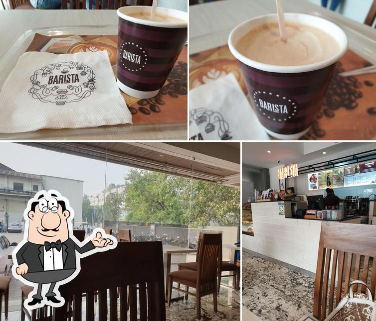 Barista Cafe Urmi axis is distinguished by interior and drink