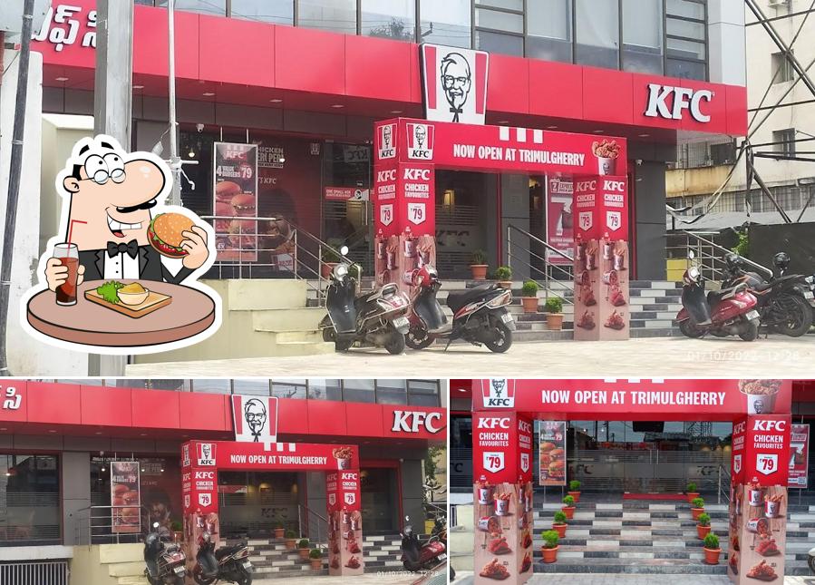 Get a burger at KFC