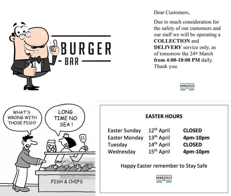 The Hamburger Bar, 47 Kilbarrack Rd in Dublin Restaurant menu and reviews