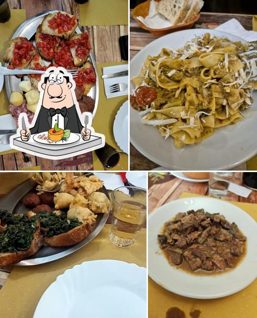 Cibo al Trattoria A Casa Di Rita