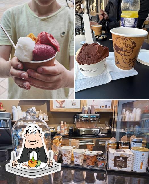 Amorino Gelato - Amboise se distingue par sa nourriture et intérieur