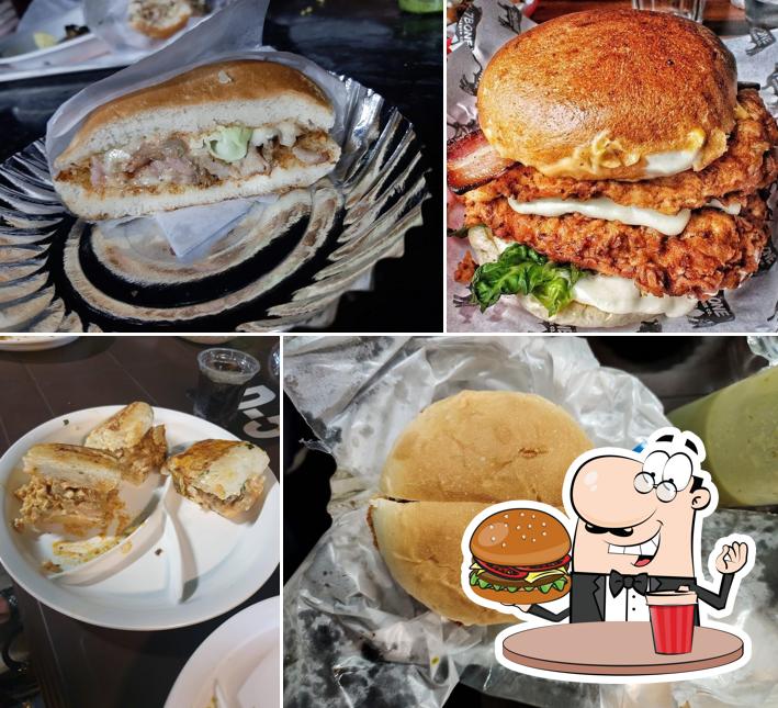 Order a burger at Fish Box