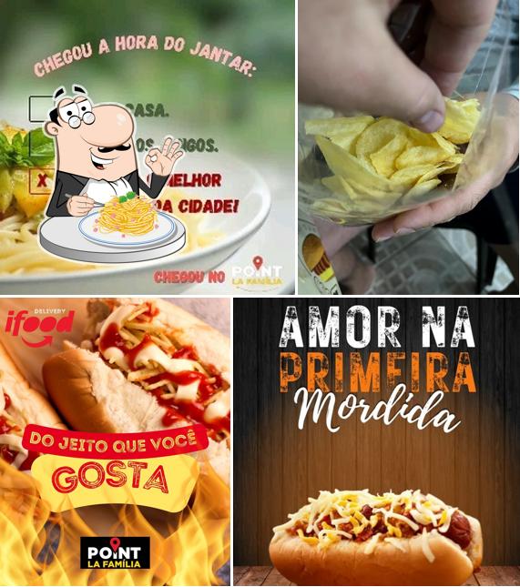 Espaguete carbonara em Hot Dog La Familia