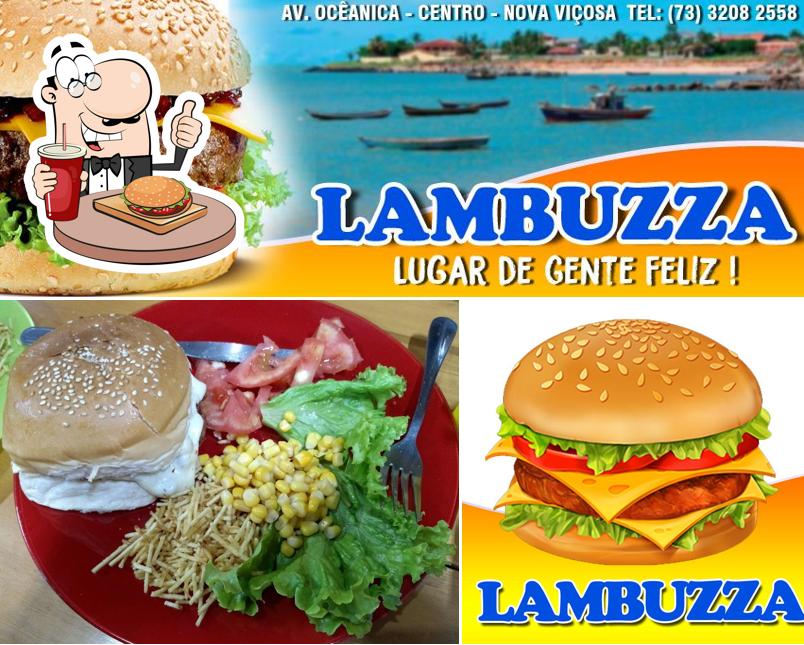 Peça um hambúrguer no Lanchonete Lambuzza