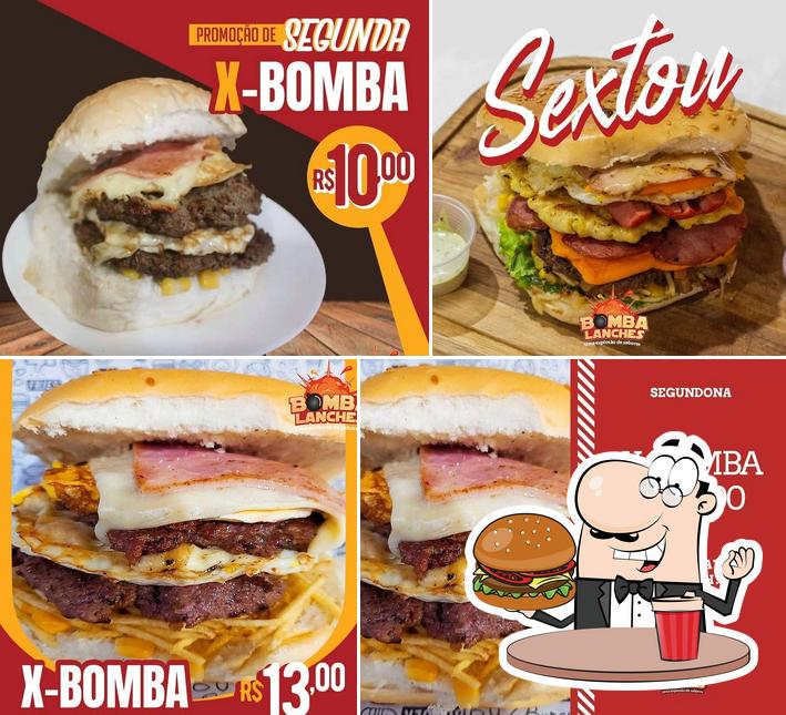 Peça um hambúrguer no Bomba Lanches