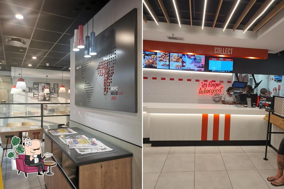 Installez-vous à l'une des tables de KFC Castle Gate