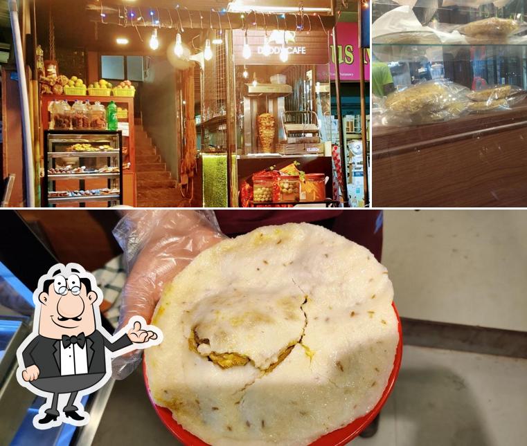 The photo of interior and food at Daddy cafe