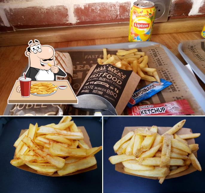 Dégustez des pommes frites à Home burge