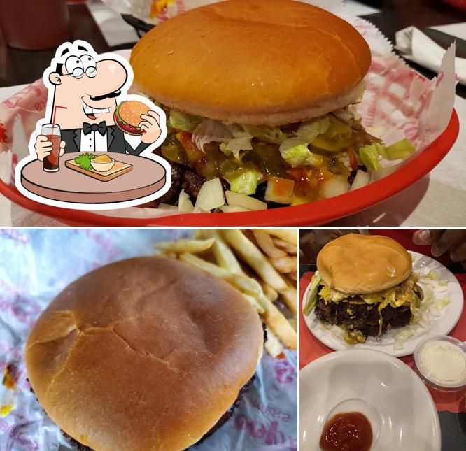 Try out a burger at Schoop's Hamburgers