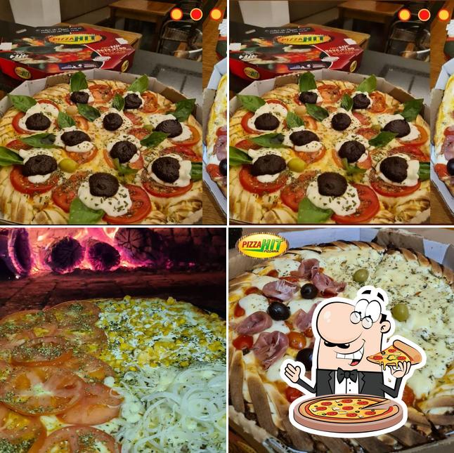 Peça diversos variedades de pizza