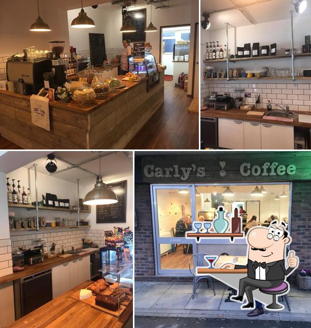 The interior of Carlys Coffee