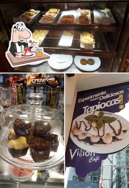 Vision Café provides a number of desserts