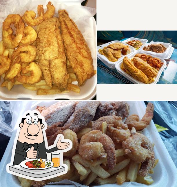 Food at Snappers Fish And Chicken Broward Blvd