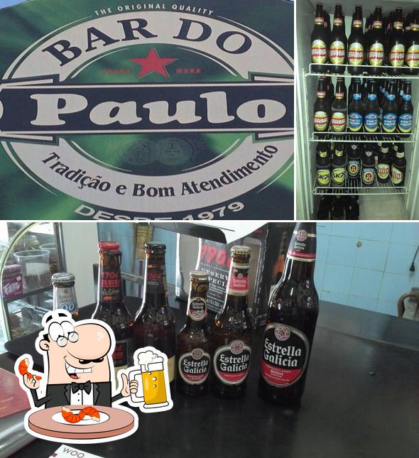 Bar do Paulo serve uma opção de cervejas