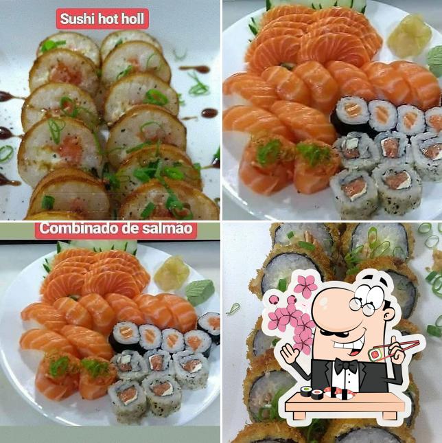 Experimente diferentes opções de sushi