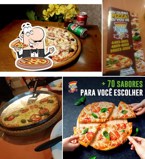 Peça diversos variedades de pizza