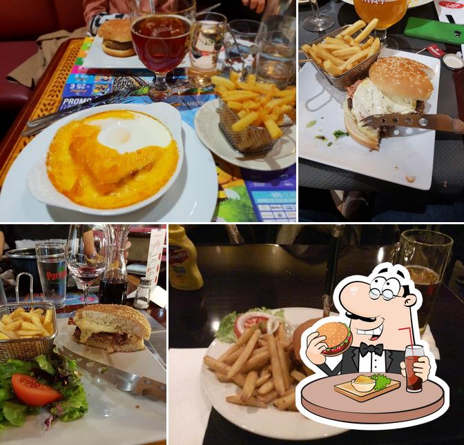 Essayez un hamburger à The Black Bull Pub