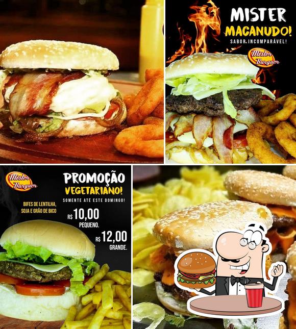 Experimente um hambúrguer no Mister Burguer