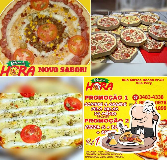 Escolha pizza no Pizza da hora