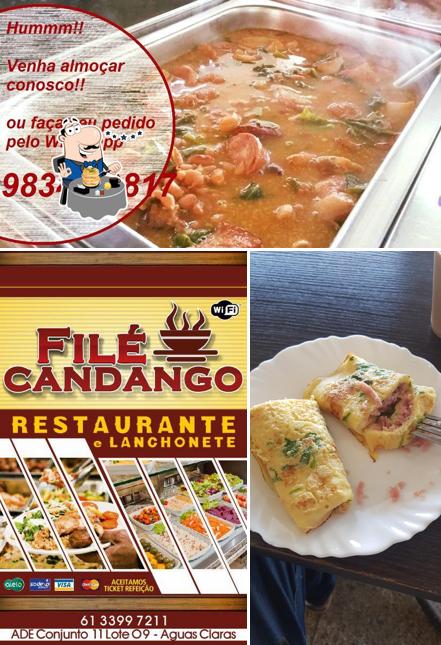 Comida em Restaurante Filé Candango