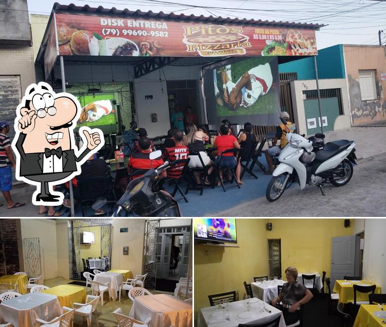 O interior do Pitos Pizzaria delivery