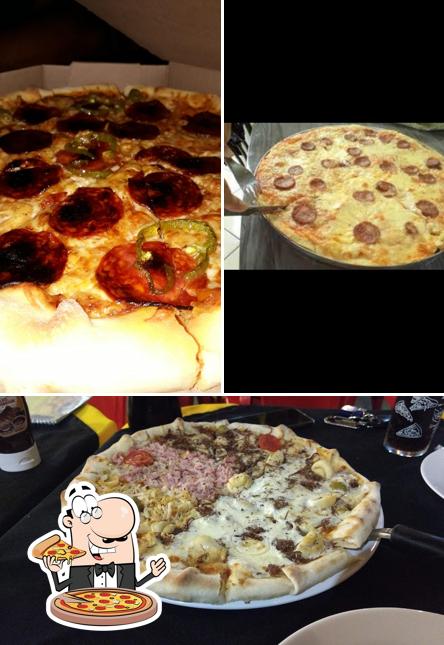 Experimente pizza no Pizzaria Lia