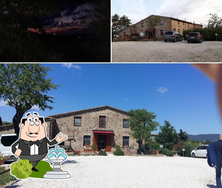 Goditi la vista dall'area esterna di La Fattoria Bellandi