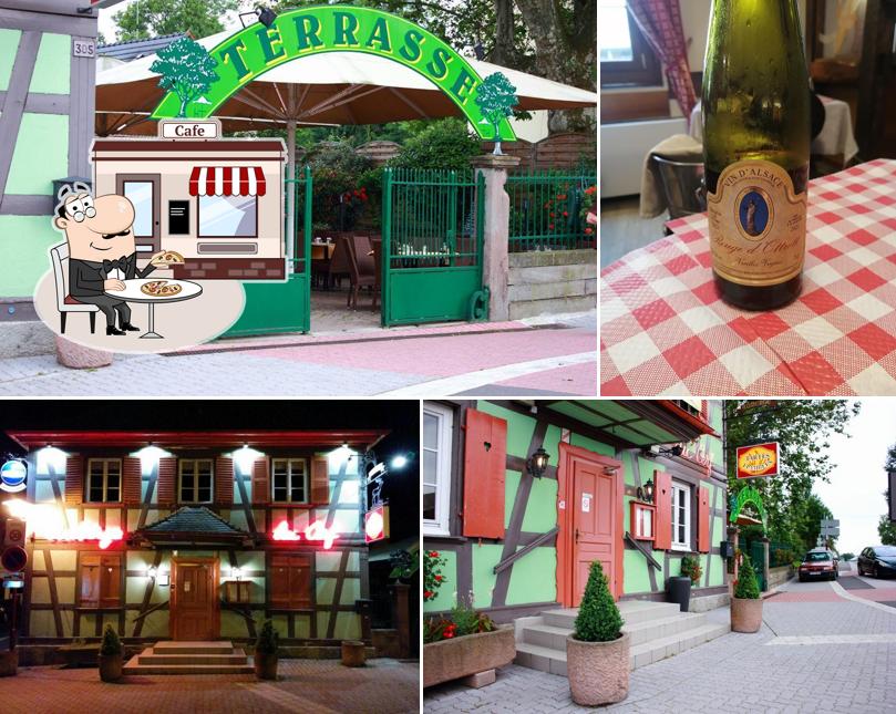 L'extérieur de Auberge du Cerf Tartes Flambées Illkirch