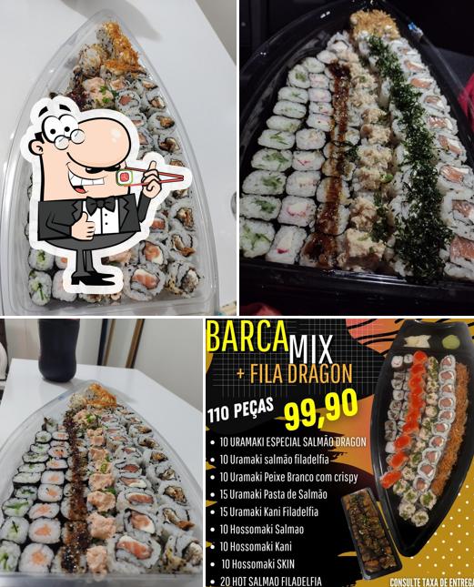 Peça diferentes opções de sushi