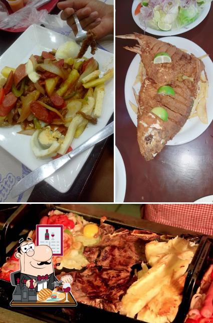 Prove pratos de carne no Restaurante Illimani