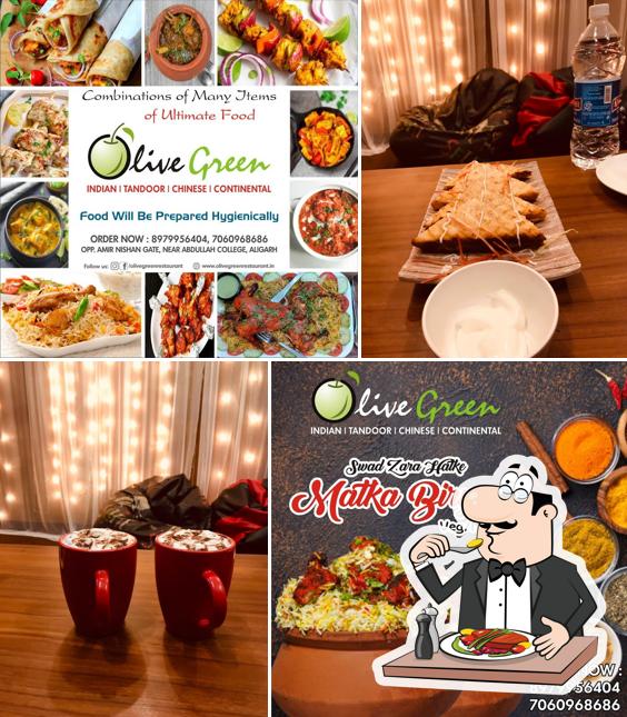 Meals at Olive Green Restaurant