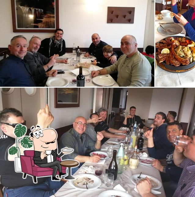 Gli interni di Osteria da Paco
