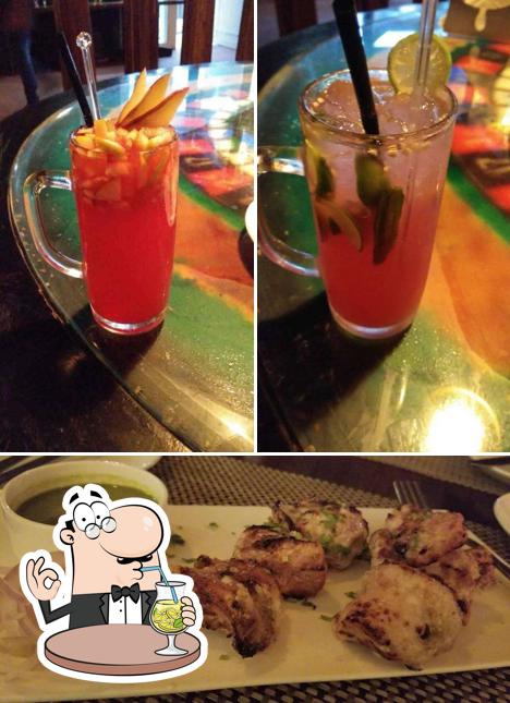 The image of drink and food at Godfather Lounge & Bistro