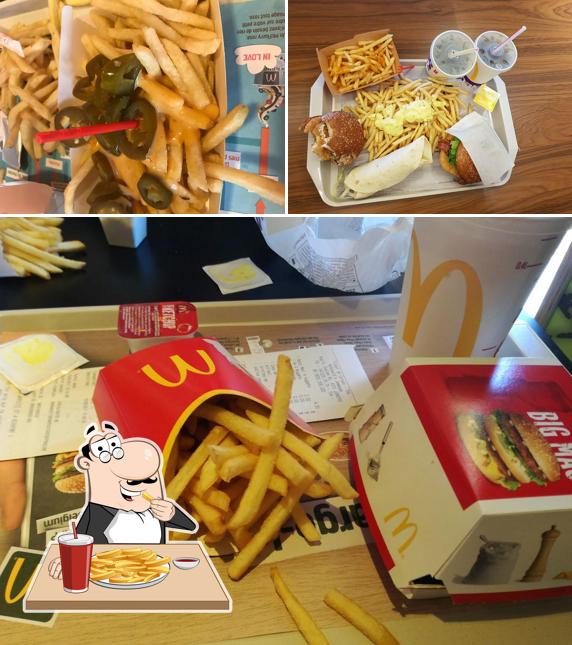 A McDonald's vous pouvez essayer des frites, des pommes frites