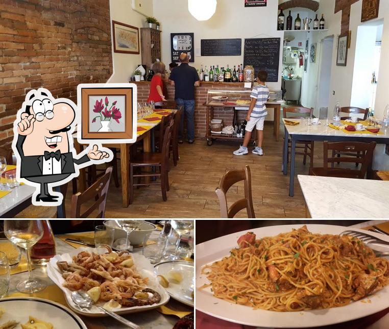 Osteria Ribotta si caratterizza per la interni e cibo