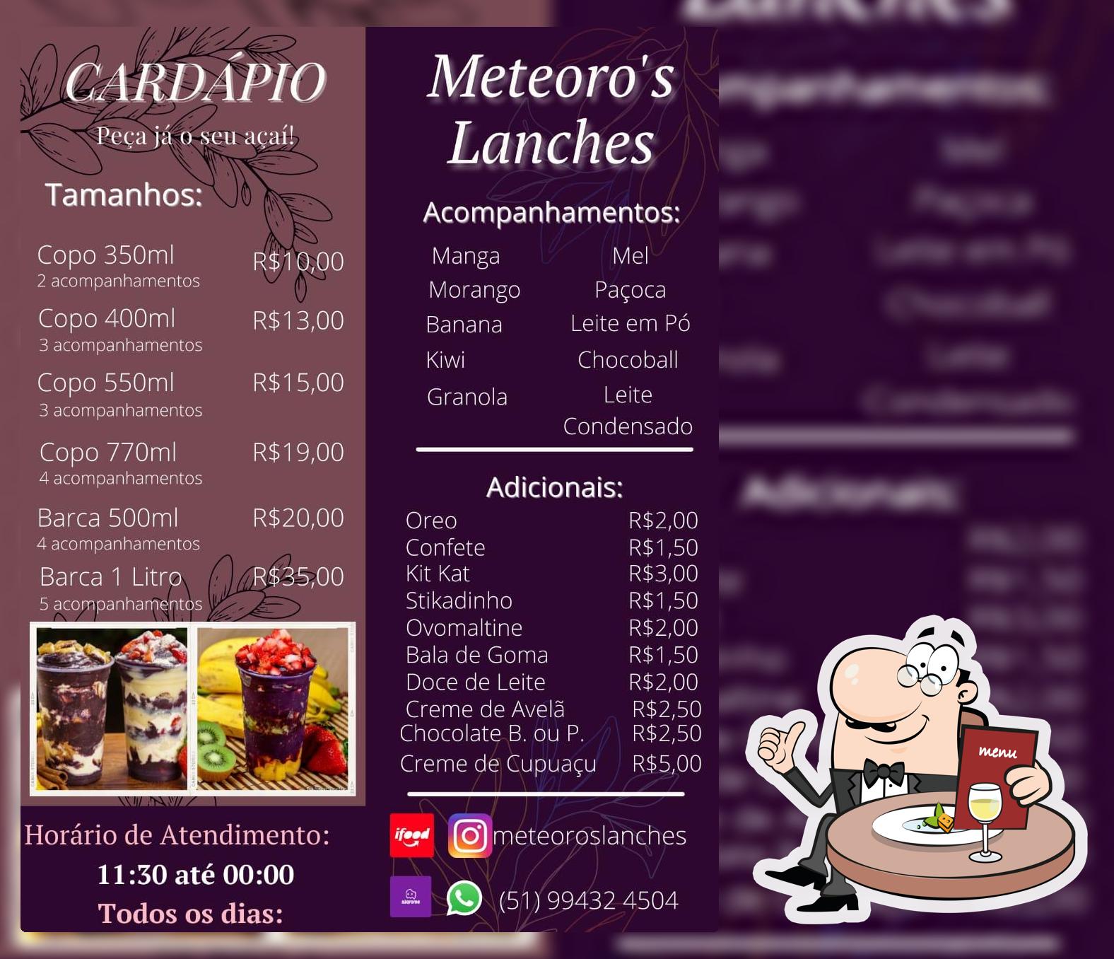 Meteoro's lanches e Açaí