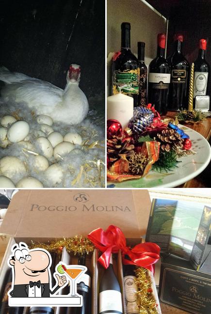 The photo of drink and food at Poggio Molina