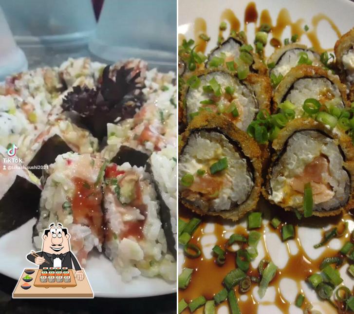 Prove diversas opções de sushi