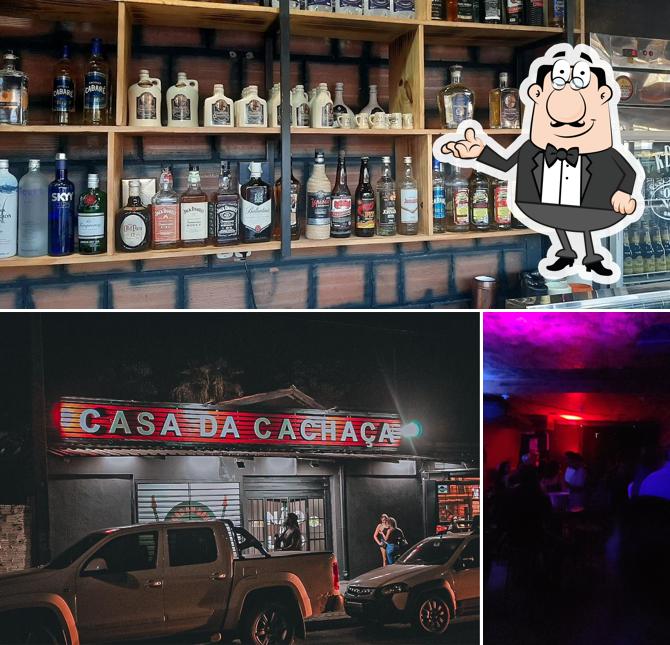 Esta é a ilustração ilustrando interior e exterior a Casa da Cachaça