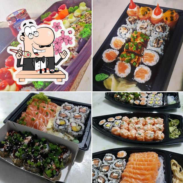 Experimente diferentes opções de sushi