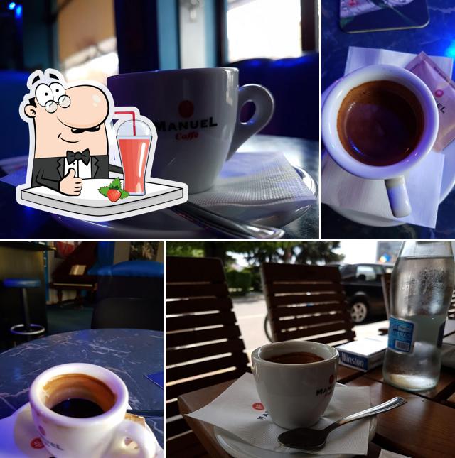 Enjoy a beverage at XL caffe