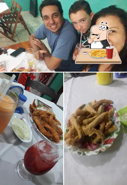 Batata frita em 100% Tilápia