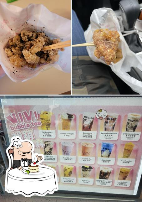 ViVi Bubble Tea offers a selection of sweet dishes