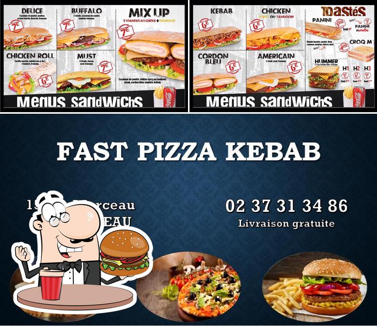 Essayez un hamburger à Fast Pizza Kebab