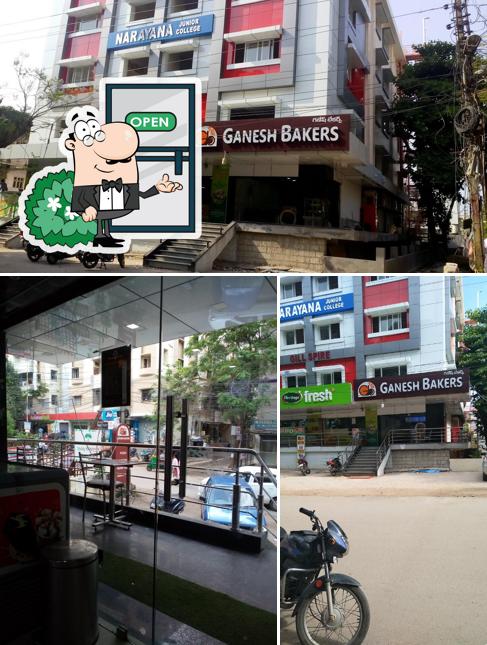 The exterior of GANESH BAKERY (GB)