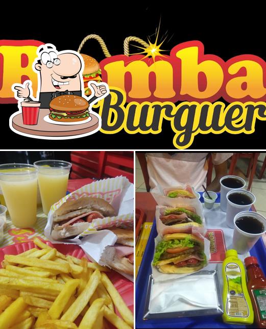 Consiga um hambúrguer no Bomba Burguer