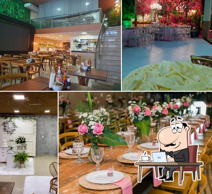 O interior do Restaurante Comedoria Escritório